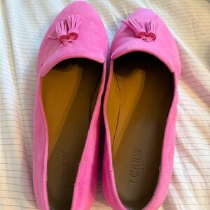J. Crew Pink Ballet Flats with Bow Detail